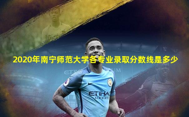 2020年南宁师范大学各专业录取分数线是多少