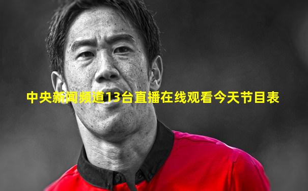 中央新闻频道13台直播在线观看今天节目表